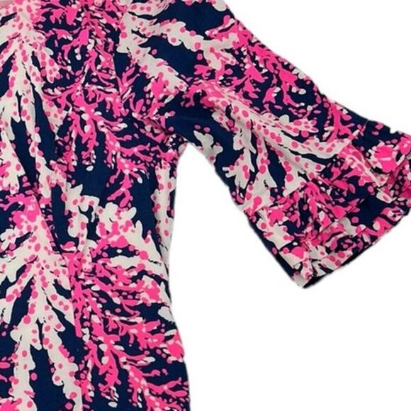 Lilly Pulitzer Fiesta Stretch Nauti Navy Beyond The Sea Dress Women's Size 00 - Picture 4 of 11